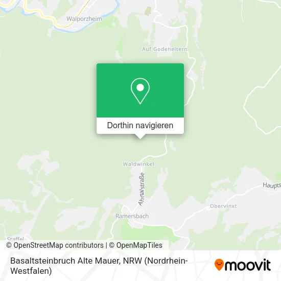 Basaltsteinbruch Alte Mauer Karte