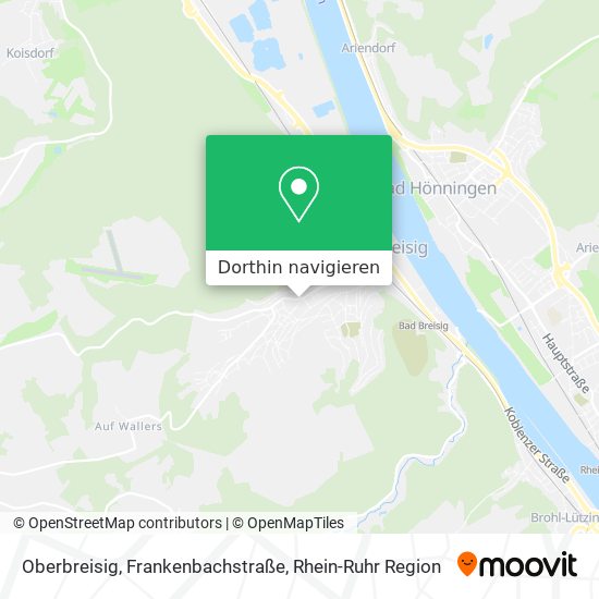 Oberbreisig, Frankenbachstraße Karte