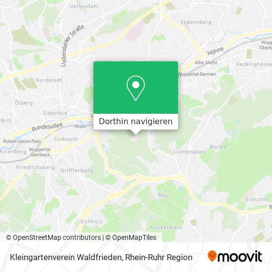 Kleingartenverein Waldfrieden Karte