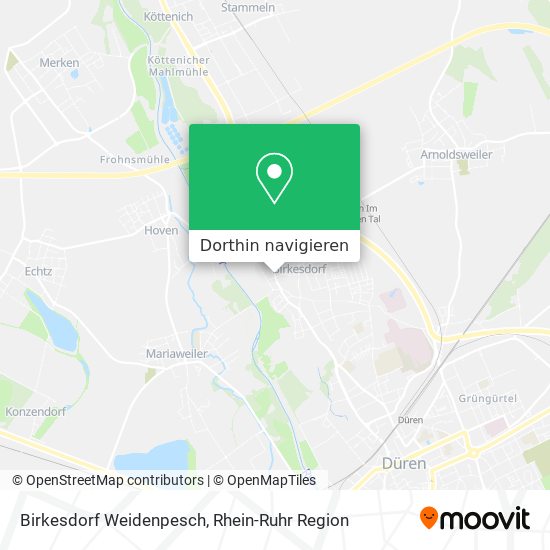 Birkesdorf Weidenpesch Karte