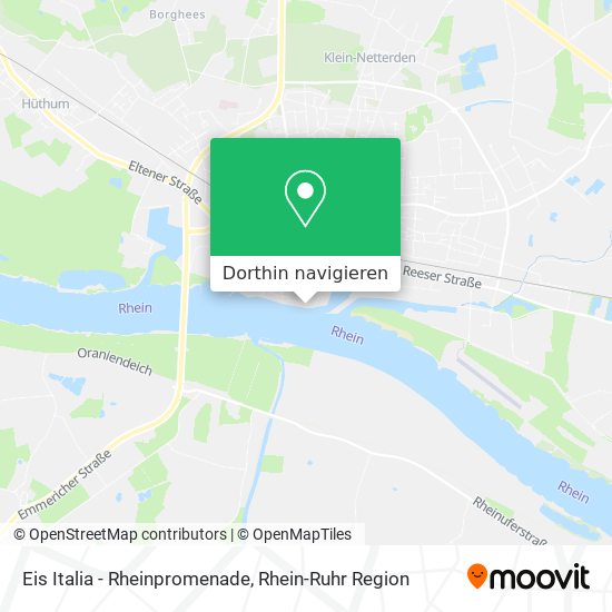 Eis Italia - Rheinpromenade Karte