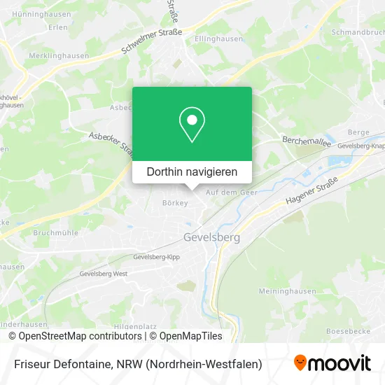 Friseur Defontaine Karte