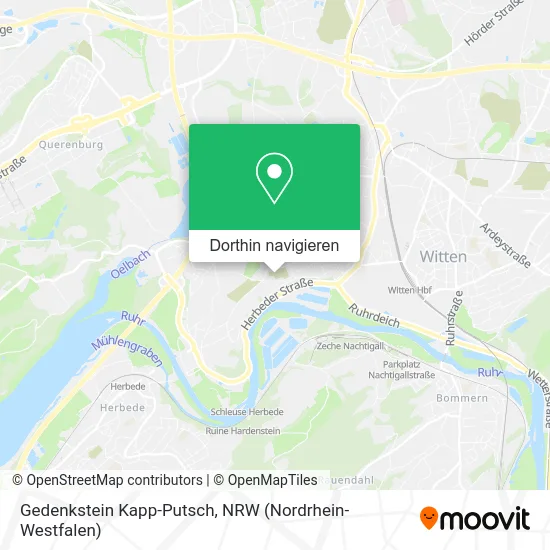 Gedenkstein Kapp-Putsch Karte