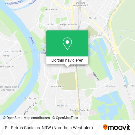 St. Petrus Canisius Karte