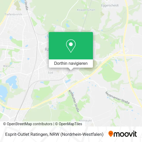 Esprit-Outlet Ratingen Karte