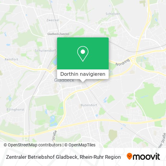 Zentraler Betriebshof Gladbeck Karte