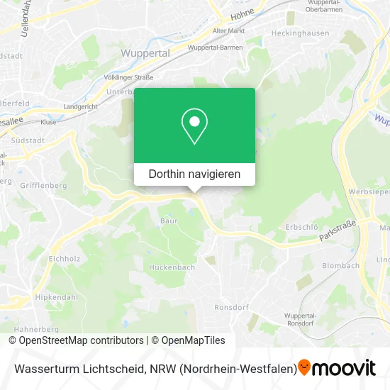 Wasserturm Lichtscheid Karte