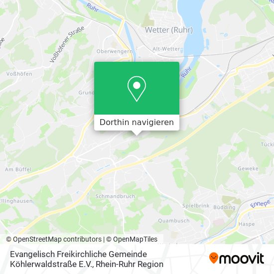 Evangelisch Freikirchliche Gemeinde Köhlerwaldstraße E.V. Karte