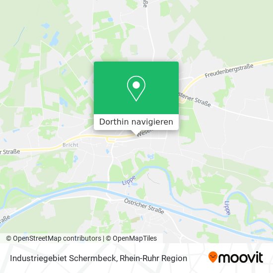 Industriegebiet Schermbeck Karte