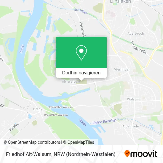 Friedhof Alt-Walsum Karte