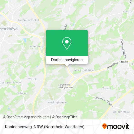 Kaninchenweg Karte