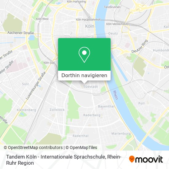 Tandem Köln - Internationale Sprachschule Karte