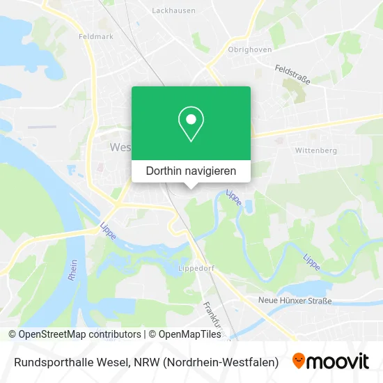 Rundsporthalle Wesel Karte