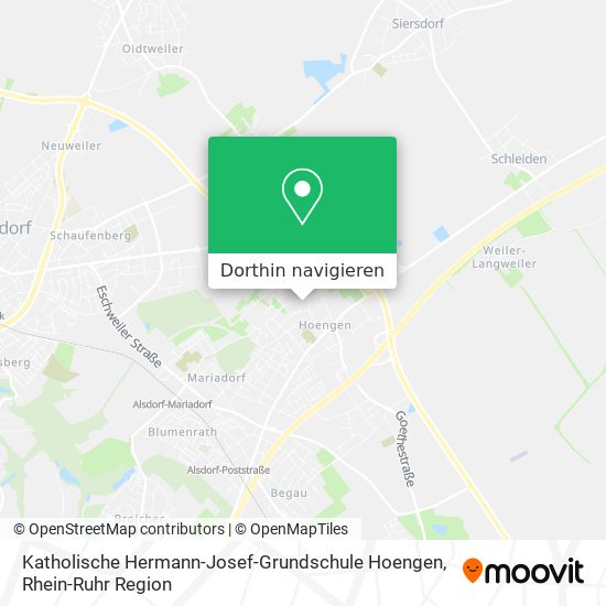 Katholische Hermann-Josef-Grundschule Hoengen Karte