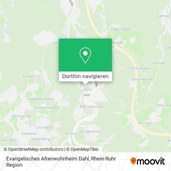 Evangelisches Altenwohnheim Dahl Karte