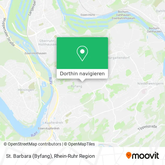 St. Barbara (Byfang) Karte