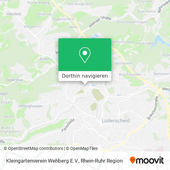 Kleingartenverein Wehberg E.V. Karte