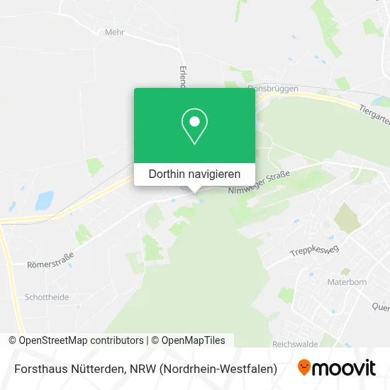 Forsthaus Nütterden Karte
