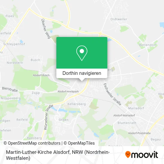 Martin-Luther-Kirche Alsdorf Karte