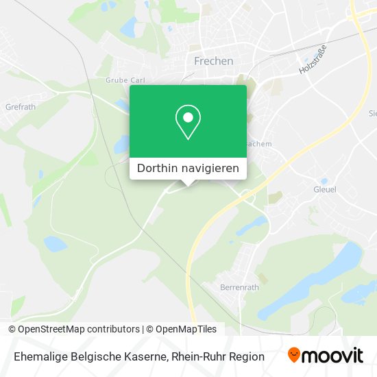 Ehemalige Belgische Kaserne Karte