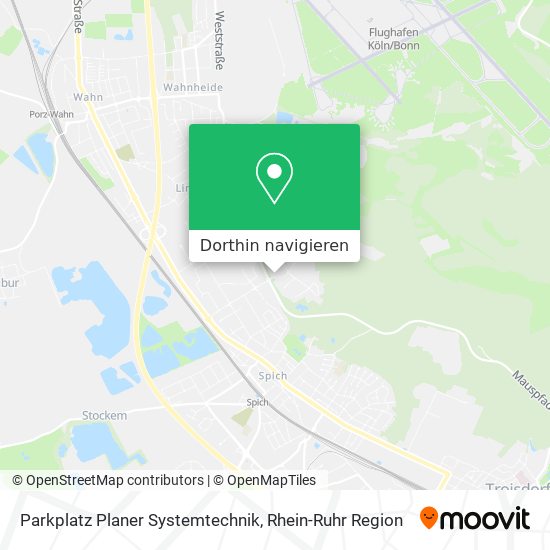 Parkplatz Planer Systemtechnik Karte