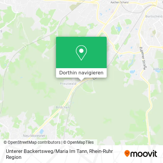 Unterer Backertsweg / Maria Im Tann Karte