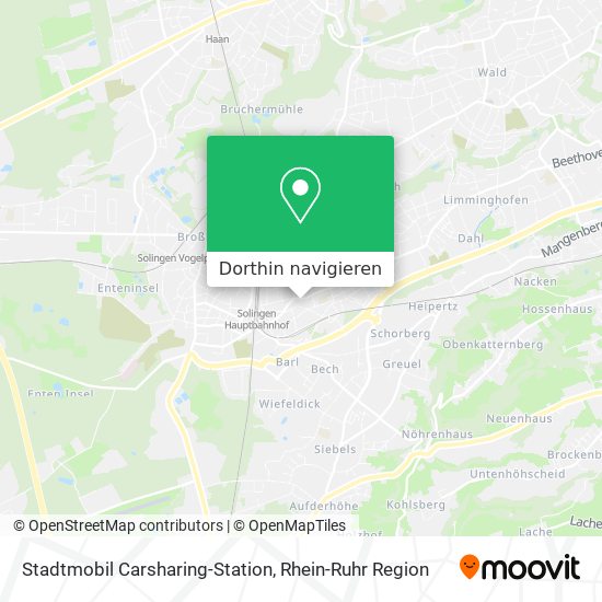 Stadtmobil Carsharing-Station Karte