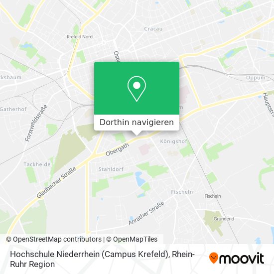 Hochschule Niederrhein (Campus Krefeld) Karte