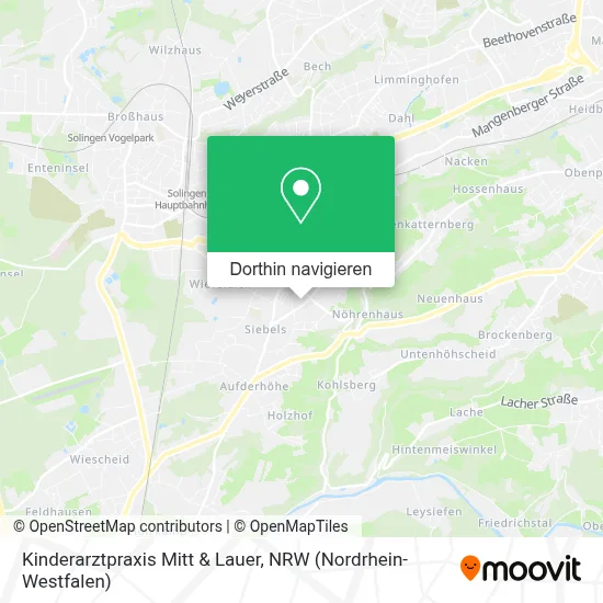 Kinderarztpraxis Mitt & Lauer Karte