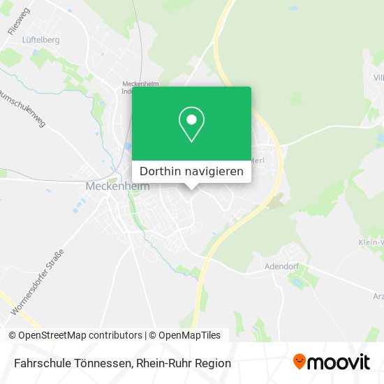 Fahrschule Tönnessen Karte