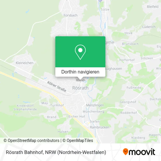 Rösrath Bahnhof Karte