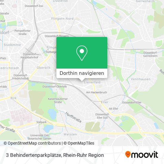 3 Behindertenparkplätze Karte