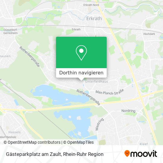 Gästeparkplatz am Zault Karte