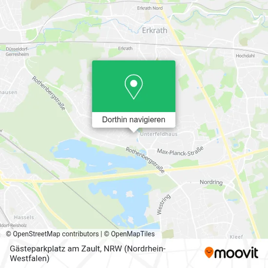 Gästeparkplatz am Zault Karte