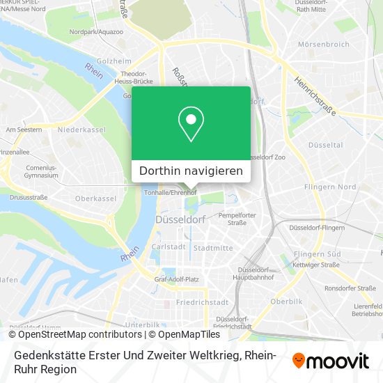 Gedenkstätte Erster Und Zweiter Weltkrieg Karte