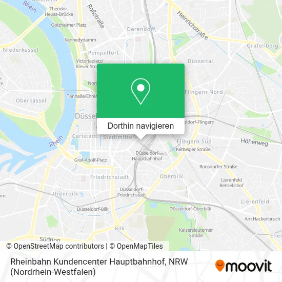 Rheinbahn Kundencenter Hauptbahnhof Karte