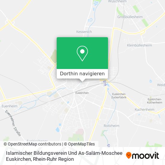 Islamischer Bildungsverein Und As-Salâm-Moschee Euskirchen Karte