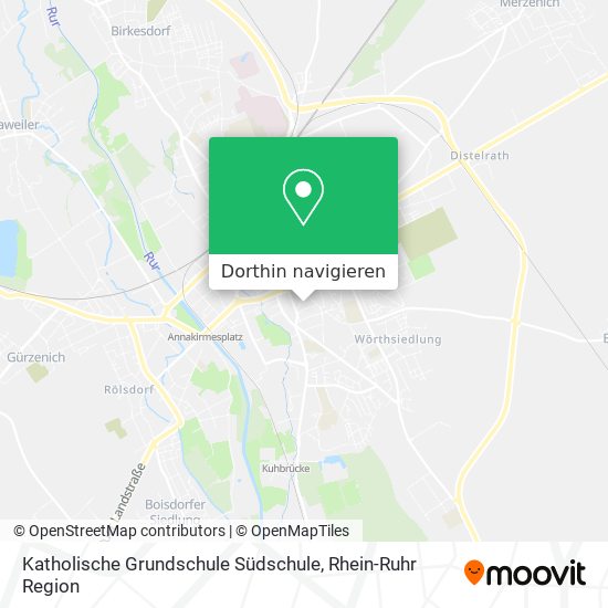 Katholische Grundschule Südschule Karte
