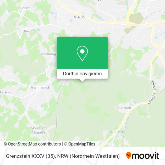 Grenzstein XXXV (35) Karte