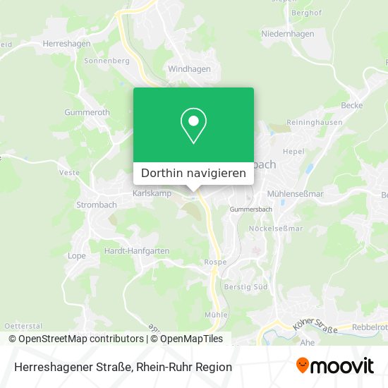 Herreshagener Straße Karte