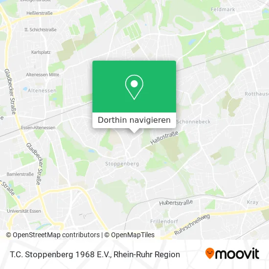 T.C. Stoppenberg 1968 E.V. Karte