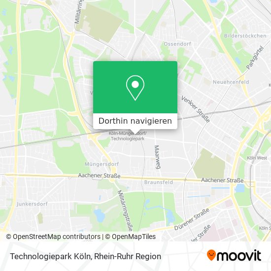Technologiepark Köln Karte
