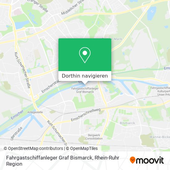 Fahrgastschiffanleger Graf Bismarck Karte