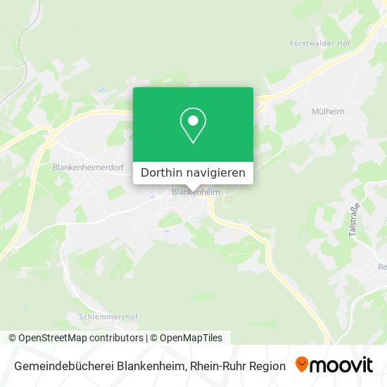 Gemeindebücherei Blankenheim Karte