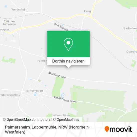 Palmersheim, Lappermühle Karte