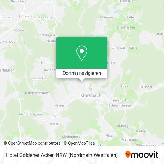 Hotel Goldener Acker Karte