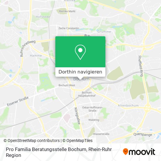 Pro Familia Beratungsstelle Bochum Karte