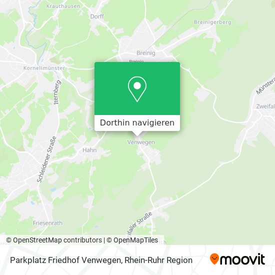 Parkplatz Friedhof Venwegen Karte