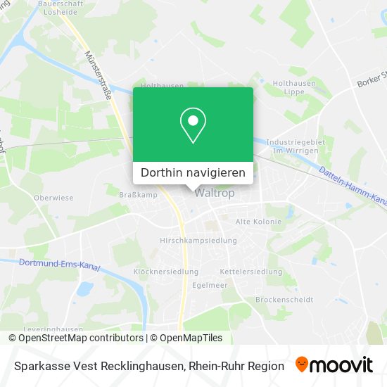Sparkasse Vest Recklinghausen Karte