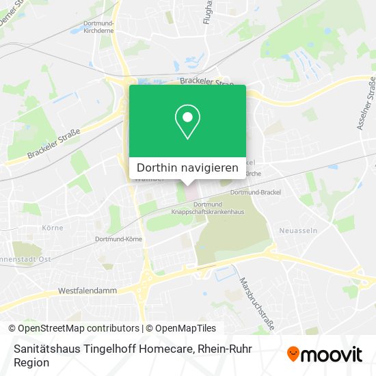 Sanitätshaus Tingelhoff Homecare Karte